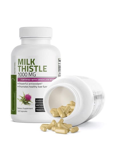 Buy Silymarin Milk Thistle Extract 1000mg 120 Veg Capsules in Saudi Arabia