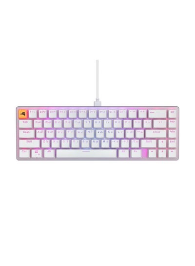 اشتري Glorious GMMK 2 65% Arabic & English RGB Gaming Keyboard - Compact and Customizable TKL Keyboard for Gamers - White في السعودية