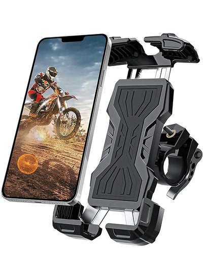 Buy Bike Phone Holder Motorcycle Phone Mount Bicycle Handlebar Cell Phone Clamp Scooter Phone Clip For Iphone 13 Pro Max in Saudi Arabia