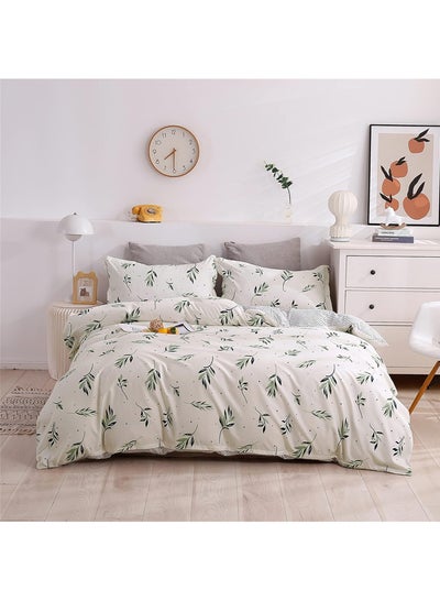 Buy Single Size Premium Quality Cotton Material Comforter Set 6 Pieces Soft and Breathable Comforter 160x200 cm with Deep Pocket Easy Care Fitted Sheet 120x200+25cm & 4 Pillowcases 45x70 cm in UAE