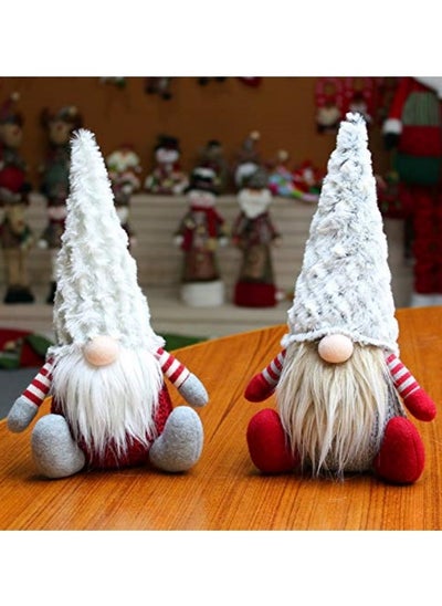 Buy 2Pcs Soft Plush Christmas Gonk Orniments, Christmas Faceless Plush Doll Handmade Gnome Decor in UAE