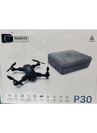 Buy P30 Plus Drone 4k HD Dual Camera Visual Positioning 1080P WIFIFPV Drone Height Preservation RC Quadcopter Gray, dual Camera 2 Batteries in UAE