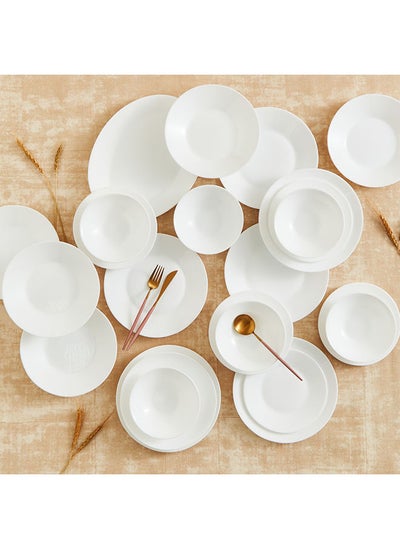 Buy Essence 25-Piece Opalware Dinner Set 33.5x2x20 cm in UAE