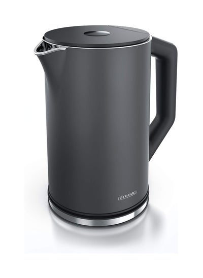 Buy 1.5L Electric Kettle – 2200W, Adjustable Temperature Control, BPA-Free, Stainless Steel, Grey in UAE