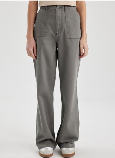 اشتري Wide Leg Gabardine Trousers في الامارات