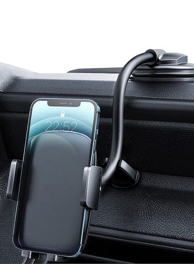 Buy Cell Phone Holder for Car Phone Mount Long Arm Dashboard Windshield Car Phone Holder Strong Suction Anti-Shake Stabilizer Phone Car Holder Compatible with All Phone Android Smartphone in Saudi Arabia