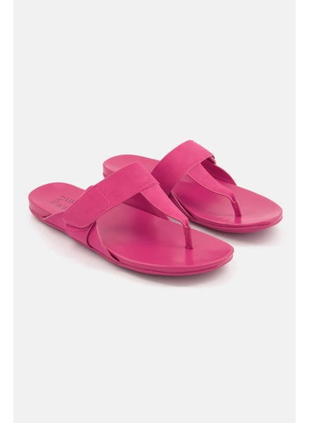 اشتري Women Slip On Open Toe Sandals, Pink في السعودية