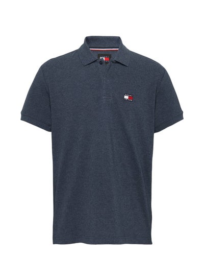 Buy Men's Regular Fit Polo, Blue - Cotton in UAE