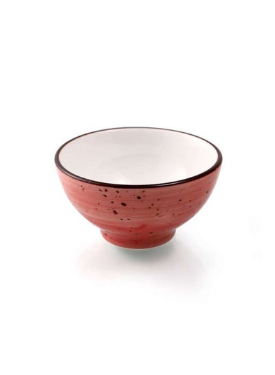 Buy Color Glaze Porcelain Small Footed Bowl 8c08-080dr in UAE