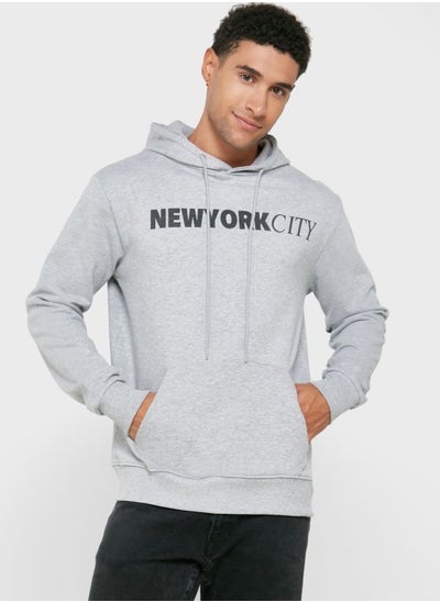 Buy Emboidered Slogan Hoodie in Saudi Arabia