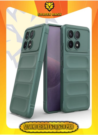 Buy GOLDEN MASK Compatible With Xiaomi Redmi K70/K70 Pro Magic Case ShockProof (Green) in Egypt