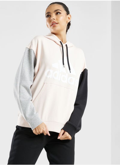 Buy Essential Big Logo Oversized French Terry Hoodie in UAE