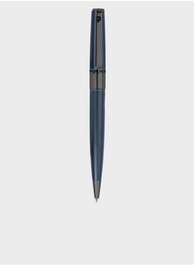 Buy Police Serif Blue Pen With Ion Plated Gun Plating in UAE