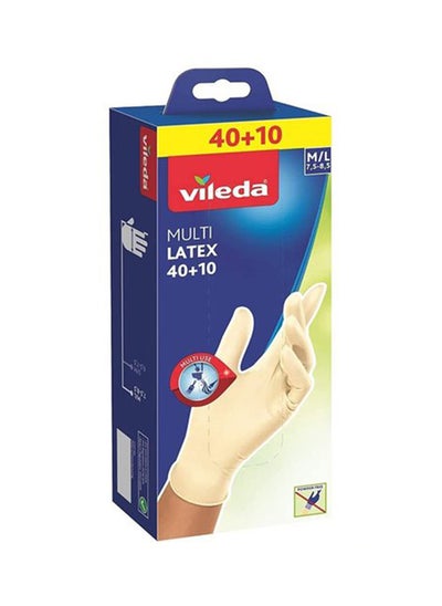 Buy Multi Purpose Latex Disposable Natural Gloves in UAE