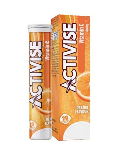 اشتري Activise Vitamin C 1000MG Effervescent Tablets, Orange 20's في الامارات