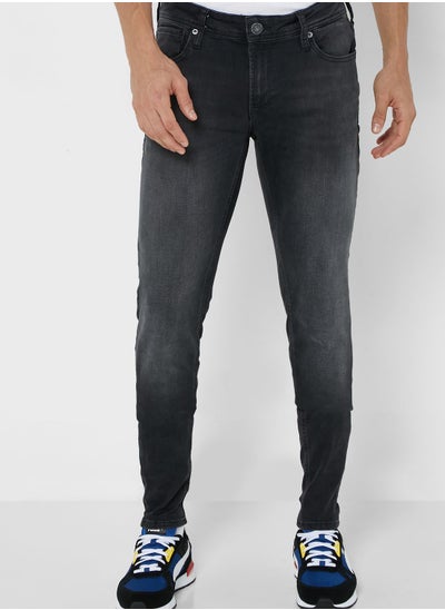 Buy Mid Wash Slim Fit Jeans in Saudi Arabia