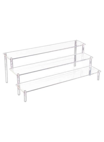 Buy Acrylic Display Risers, 3 Tier Perfume Organizer Stand, Clear Cupcake Stand Holder, Large Shelf Risers for Figures, Dessert Shelves for Party, Riser Stand for Decoration and Organizer in Saudi Arabia