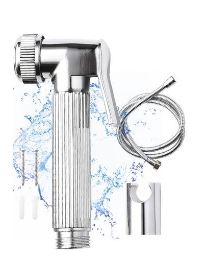 Buy Shattaf Set, Bidet Sprayer with 1.2 m Hose and Seat, for Shower and Personal Hygiene in UAE