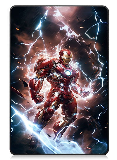 اشتري Protective Flip Case For Samsung Galaxy Tab A9 With Trifold Stand Auto Wake Sleep Shockproof Cover Iron Man 1 في الامارات