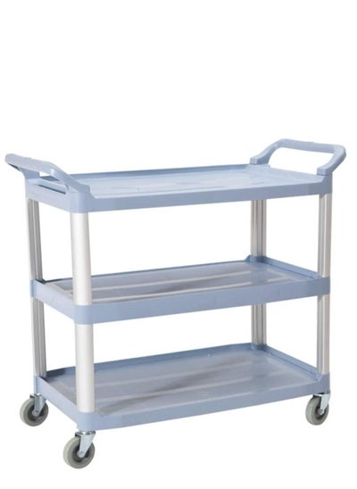 Buy 3-Tier Serving Cart Gray 86x42x96cm in Saudi Arabia