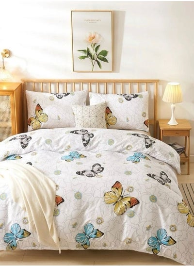 اشتري Duvet cover set, Floral with Monarch Butterfly Design various sizes في الامارات