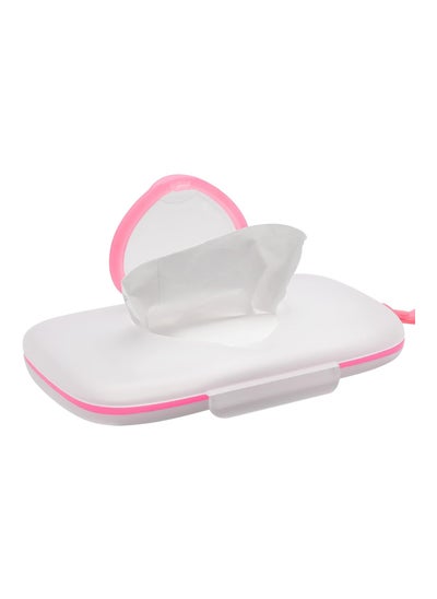 اشتري Baby Wipes Dispenser Refillable Container For Car Bathroom Living Room Pink في الامارات