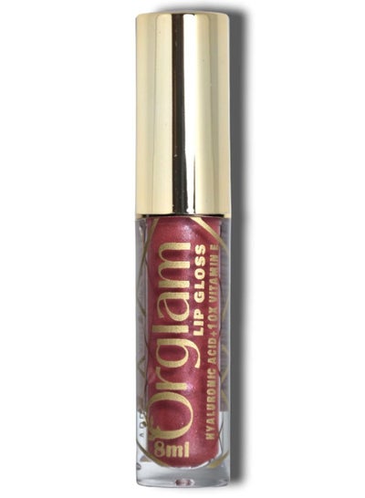 Buy Orglam Rossey lip gloss-Long Lasting (Hyaluronic acid+10x vitamin E) in Egypt