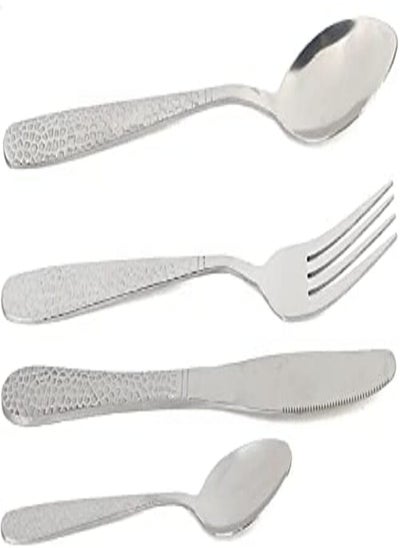 Buy Cutlery Set Stainless Steel 24Pcs Set, Silver9170 in Egypt