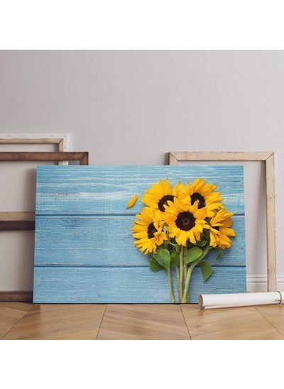 Buy Home Gallery top view sunflowers frame Printed canvas wall art in Egypt