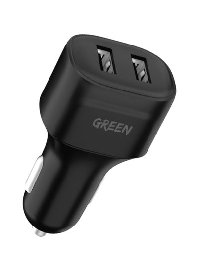 Buy Dual Port Car Charger 12W - Black in UAE