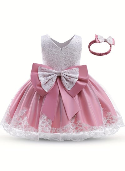 Baby Girl Princess Dress Sleeveless Lace Tutu Party Dress for Toddlers, Birthday Dress, Tulle Dress, Girls Frock, Kids Baby Dress, Bowknot Gown Peach Pink, 90cm (1-2Y) price in UAE | Baby Girl Princess Dress Sleeveless Lace Tutu Party Dress for Toddlers, Birthday Dress, Tulle Dress, Girls Frock, Kids Baby Dress, Bowknot Gown Peach Pink, 90cm (1-2Y) price in UAE |