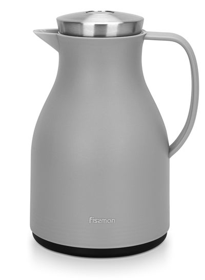 اشتري Vacuum Insulated Jug 1000ml Stainless Steel Lid with Pink Glass Liner في الامارات