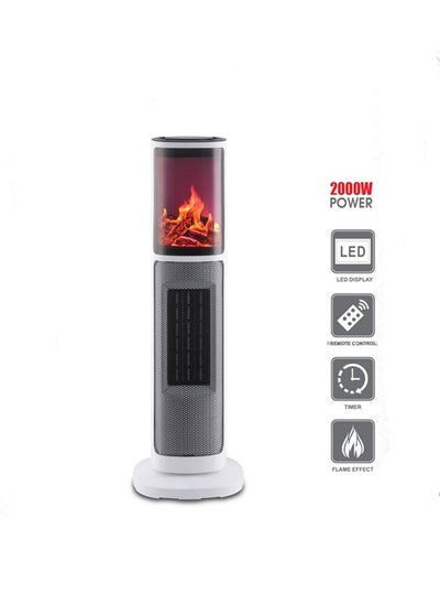 Buy 2000 watt vertical electric heater with remote control in Saudi Arabia