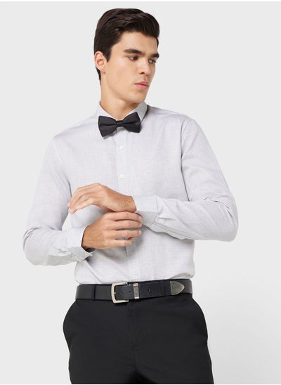 Buy Pure Cotton Formal Shirt With Full Sleeve & Semi Cutaway Collar in UAE