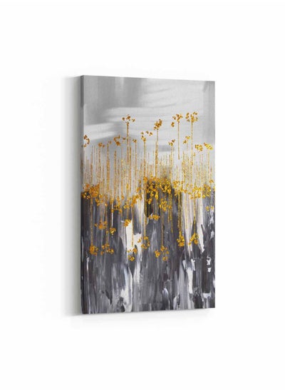 Buy Framed Canvas Wall Art Stretched Over Wooden Frame, Abstract Painting, For Home, Living Room, Office Decor in Saudi Arabia