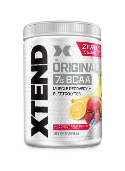 Buy Xtend The Original 7G BCAA Muscle Recovery + Electrolytes, Knockout Fruitpunch Flavor - 30 Servings in UAE