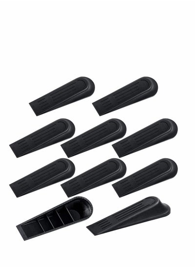 Buy Door Stoppers Wedge Heavy Duty Door Wedge, 10 Pcs Non-Slip Door Jammer, Plastic Door Stop Wedges for Home and Office, Interior Bathroom, Kitchen, Children's Room Door in UAE