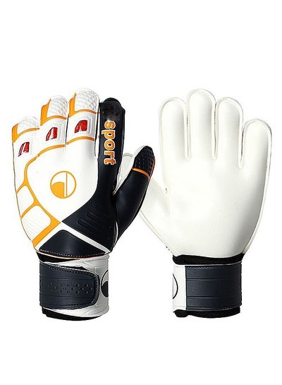 اشتري Kid's Goalkeeper Gloves Finger Protection Latex Soccer Goalie Gloves Teenagers Breathable Sports Gloves 16cm في السعودية