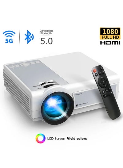 Buy Global TFlag L36P Projector Full Hd 1080P 4K Wifi Mini LED Portable Projetor 2.4G 5G For Smartphone Video Home Office Camping in Saudi Arabia