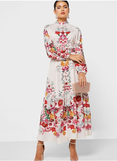 Buy Abstract Print Dress in UAE