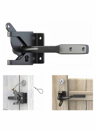 سعر Upgrade Self Locking Gate Latch Heavy Duty Automatic with Cable ...