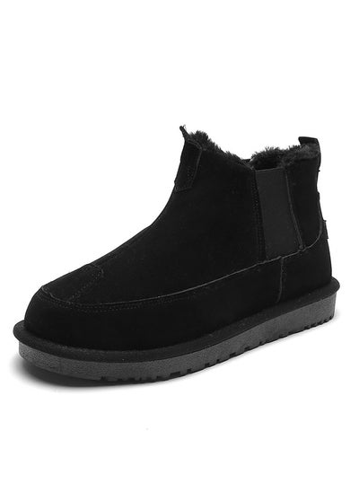 Buy Men's Outdoor Fashion High Top Casual Boots Plush Insulation in UAE