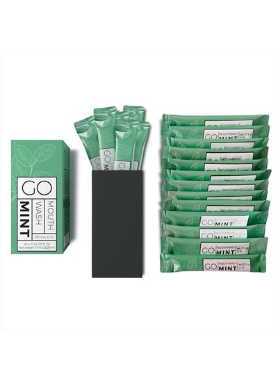 Buy GO Travel Size Mouthwash Packets – Individual Mini Mouthwash for Fresh Breath - TSA Compliant - Smart Packet Design to Reduce Travel Bottle Waste - Liquid Mint Flavored Portable Travel Mouthwash Bulk in UAE