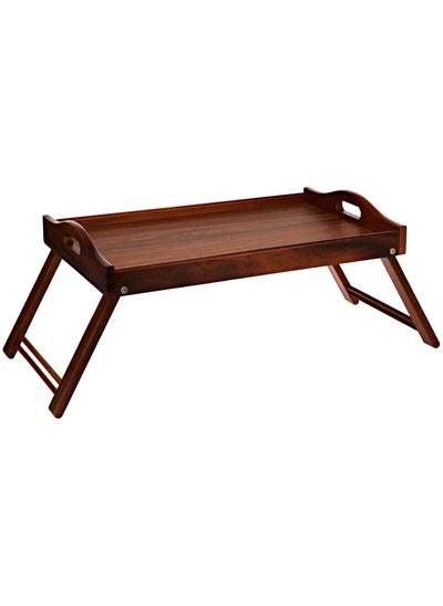 Buy Wooden Bed Tray Acacia Wood 56 in UAE