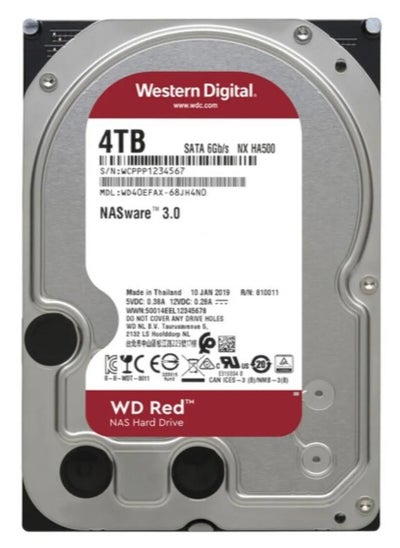 Buy Western Digital Red 4TB WD40EFAX 3.5" SATA 256MB Cache Internal Enterprise Drive in Egypt