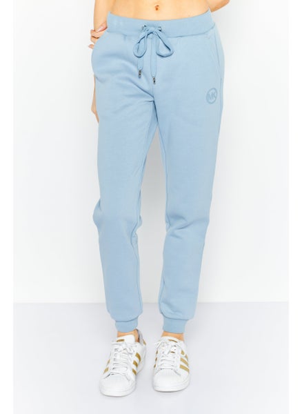 اشتري Women Straight Leg Plain Pants, Blue في الامارات