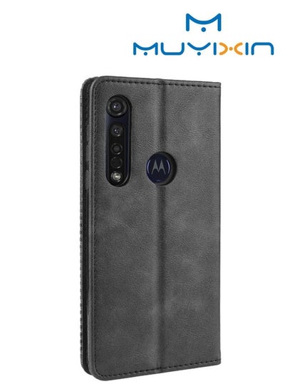 Buy Suitable for Motorola moto one vision plus mobile phone case insert card magnetic suction flap leather cover protective case in Saudi Arabia