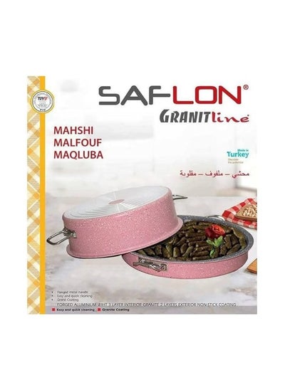 Buy Savlon Inverted/Filled Cabbage Bowl and Tray Set, Size 24/28 cm, Rose, Pink, Stainless Steel in Egypt