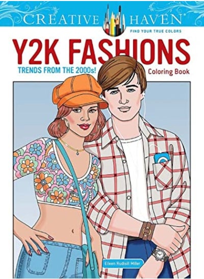 Buy Creative Haven Y2K Fashions Coloring Book Trends From The 2000S in UAE