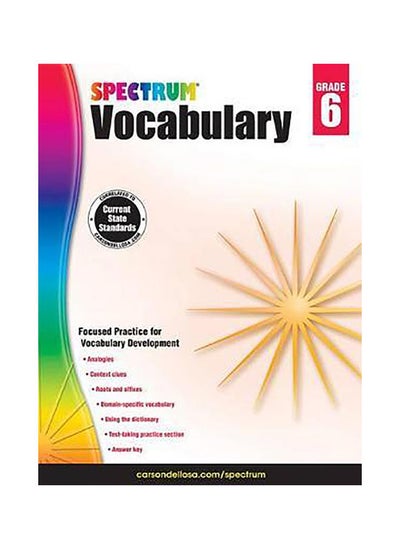 Buy Spectrum Vocabulary, Grade 6 in UAE